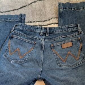 Wrangler Indigo Blue Jeans with Signature Stitching